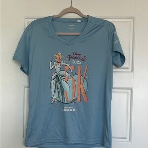 runDisney 2022 Princess 5k Blue Short Sleeve Tee